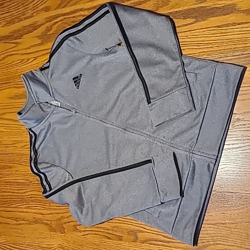 Adidas Athletic Zippered Jacket - Boy's Medium